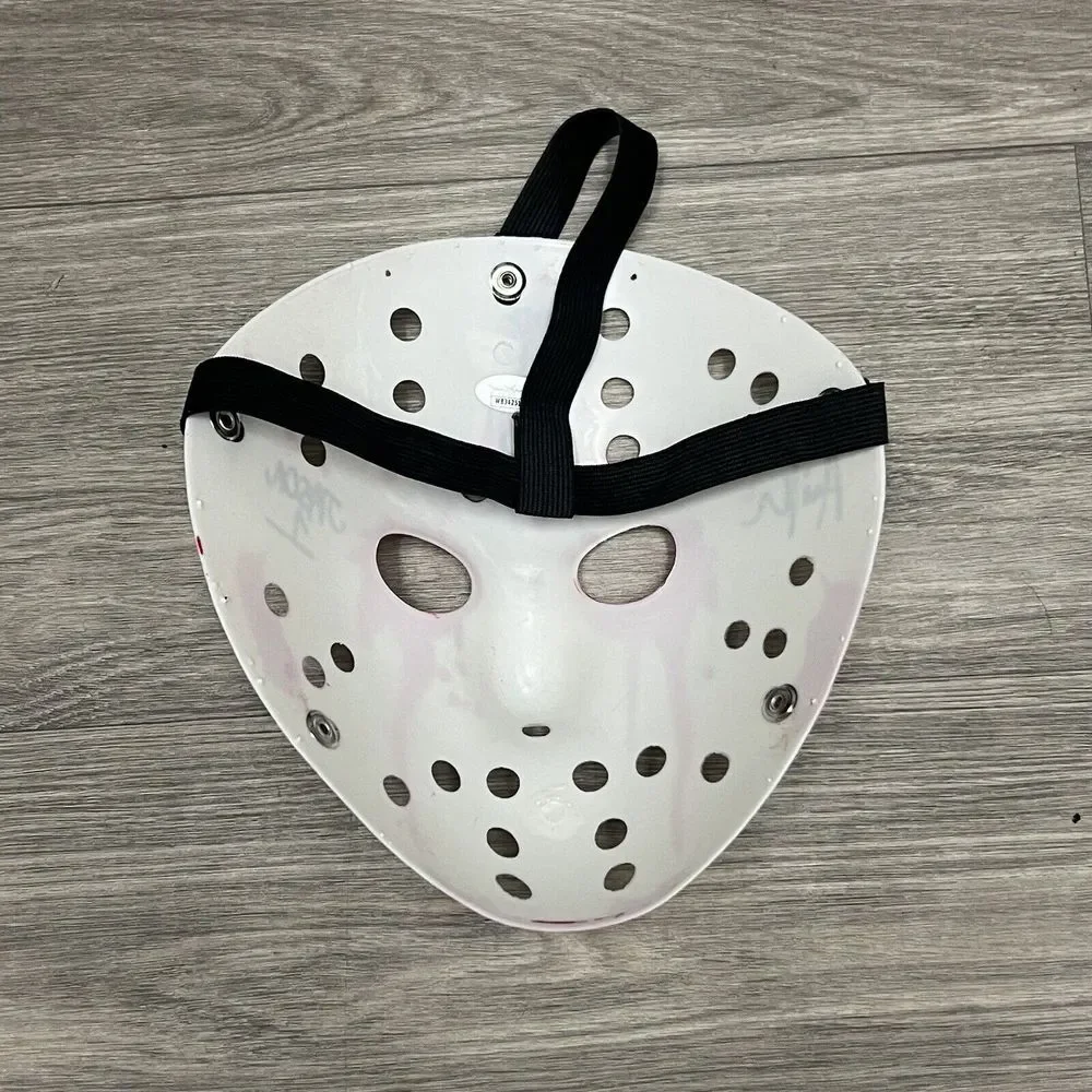 Jason Voorhees Mask Auto Autographed Sign Ari Lehman Horror Friday 13th JSA Cert
